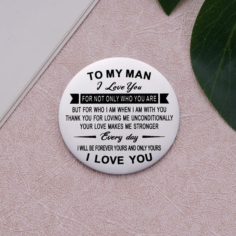 Aesnefe Pocket Hug Token Inspirational Reminder Gifts Mental Health Thinking of You Gift Self Love with PU Leather Keychain - Image 2